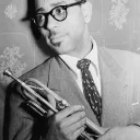 Portrait de Dizzy Gillespie au Famous Door de New York (N.Y.), en juin 1946.