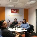 Geneviève Colonna d'Istria et Sonia Reyne en studio