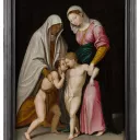 Vierge avec l’Enfant Jésus, sainte Elisabeth et saint Jean baptiste, Jean Boucher de Bourges © Abbaye Royale de l'Épau