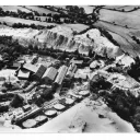 Vue aérienne de la mine de la Bellière à St Pierre Montlimart