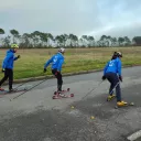 Pratique du biathlon avec du ski-roue ©RCF 