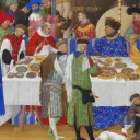 Jean Ier de Berry à table, Les Très Riches Heures du duc de Berry, musée Condé ©Wikimédia commons