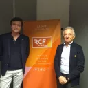 Benjamin Paris, directeur général de Tarmac (à droite) et Yves Roualt, président de l'association (à gauche) © RCF Sarthe