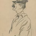 Caricature de Gabriel Nigond par Charles Gir (1914).