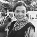 Rosa Parks en 1955 avec Martin Luther King © National Archives and Records Administration Records of the U.S. Information Agency Record Group 306