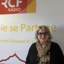 Régine Chantraine dans les studios de RCF