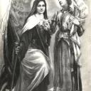 Fusain de Thérèse et Jeanne d'Arc par sa sœur Céline  1909 - 