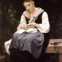 Jeune ouvrière, peinture de William Bouguereau, 1869 ©Wikimédia commons