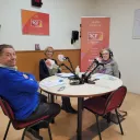 Bernard Baron, Irène Mieussens et Régine Acquier sur le plateau de A propos