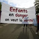 Manifestation contre la pollution chimique à Conques-sur-Orbiel, le 02/09/2019 ©PASCAL PAVANI / AFP