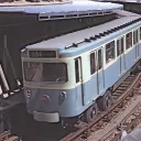 Une rame de la ligne 1 quittant la station Bastille en 1963 ©Wikimédia commons