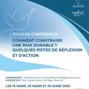 Affiche - conférences sur la paix 