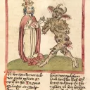 Le pape Sylvestre II et le Diable dans une illustration datant d'env. 1460 ©Wikimédia commons