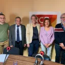 Les invités de la table ronde : Fabien Limonta, Mylène Frauciel, Catherine Rossi-Batôt et Pierre Tabardel (de gauche à droite) 