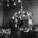 Pierre Laval, Le chef officiel de la Milice, durant son procès en octobre 1945 ©Wikimédia commons