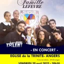 Affiche du concert de la famille Lefèvre à Angers 