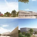 Visuel du futur collège de Lançon-Provence, situé au nord de la ville sur la route de Pelissanne @ Rudy Ricciotti & UNIC Architecture
