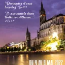 Affiche pèlerinage 2022 à Lourdes du Relais Lumière Espérance