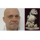 Yannick Robert et son marbre “l’Hérault c’est chouette” pour le 4ème Symposium international de sculpture sur marbre à Bayssan