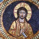 Christ pantocrator, mosaïque du IXe s., chapelle Saint-Zenon-Sainte-Praxède, Rome, Italie ©Marc GANTIER/CIRIC