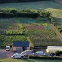 Vue aérienne du Jardin de l'Espoir du collectif d'Urgence d'Alençon