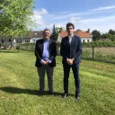 Pierre de Nicolay candidat Reconquête à Moulins (à droite) et Jean-Antoine Rosati. 