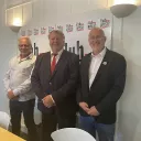 Christian Bremer (au milieu) est le candidat Reconquête! de la 3ème circonscription de Moselle