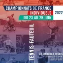 L'affiche des championnats de France individuels de Tennis Fauteuil 2022