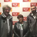 Frédéric Topin, Bernadette Begeot et Leo Duchamps © RCF Jura