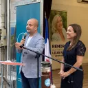 David Rachline, vice-président du RN et maire de Fréjus, et Julie Lechanteux élue députée de la 5ème circonscription du Var