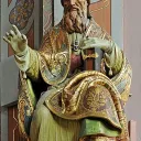 Statue de l'église paroissiale d'Ortisei, val Gardena, Italie / Wikimédia commons