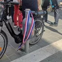 Vélo et cadenas sécurisé rue de Dijon à Nice - Photo : RCF Nice Côte d'Azur