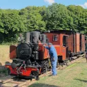 Le train du Bas-Berry en gare d'Heugnes ©Wikimédia commons