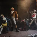 Alfred Loudet. Robespierre, Danton et Marat, musée de la Révolution française, 1882. © Wikicommons