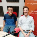 ©RCFAlsace Théo Haman et Tobias Gerken de l'Arche à Strasbourg dans nos studios