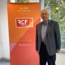 Dominique Merlet dans les studios de RCF Isère - Septembre 2022