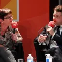 Sivlia Camara-Tombini et Christophe Béchu au débat de 1er tour des municipales 2020