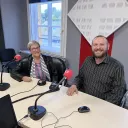 Dominique Cambianica et Yann Porte dans le studio de RCF Jerico Moselle. ©RCF