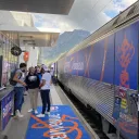 Le train de la Coupe du Monde de Rugby France 2023 en garde de Grenoble le 6 octobre 2022 - crédit photo Nicolas Boutry (RCF Isère)