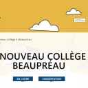 Quel collège public pour Beaupréau ? -  Capture d'écran du site du Département de Maine-et-Loire
