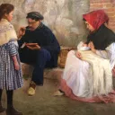 Le Dîner de l'ouvrier, huile sur toile de Francesc Sardà Ladico (1911) ©Wikimédia commons