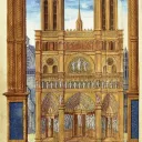 Notre-Dame de Paris vers 1525-1530 (pontifical romain). © Wikipedia.