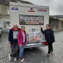 Fiona Lauriol et ses parents sont en ce moment en Bretagne pour le tour de France. ©DR