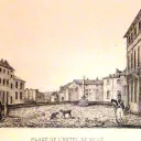 Place de la Canourgue au début du XIXe siècle
