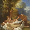 Vénus épiée par deux satyres (Londres, The National Gallery)