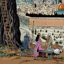 Jérusalem, une petite bourgade devenue la ville sainte des trois monothéismes ©éditions Les Arènes BD