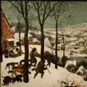 Les chasseurs dans la neige par Pieter Brueghel l'Ancien