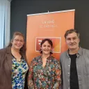 Cathy Benigni, Sandrine Lhuillier et Frédéric Maragnani DR RCF 