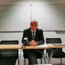Eric Bouillard, procureur de la République d'Angers, lors de la conférence de presse tenue le 18 janvier à propos de la mise en garde à vue de Gilles Bourdouleix - ©RCF Anjou
