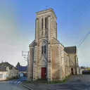 L'église de La Ferrière-de-Flée en Maine-et-Loire menacée de destruction - Capture d'écran Google Maps